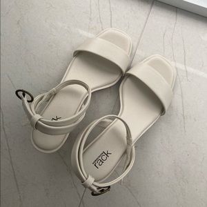 Cream/Ivory Block Heels